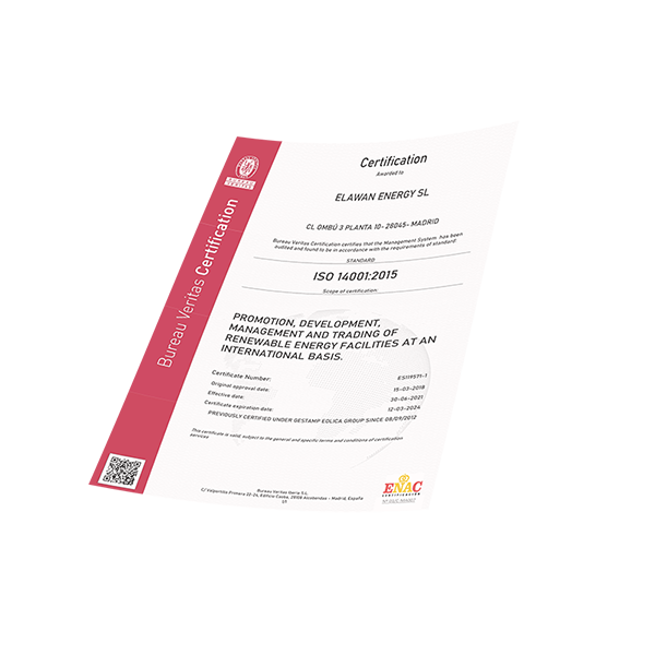 Certificates ISO 14001
